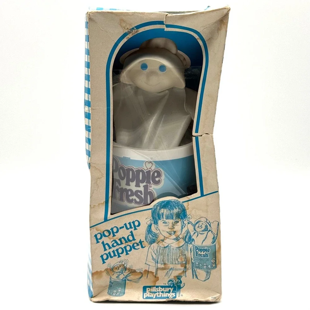 Poppie Fresh Pillsbury Pop Up Puppet 1974 Vintage 70s Rare